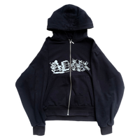 RUNNING MAN ZIP-UP [BLACK]