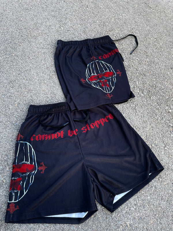 CNTBSTPD MASK MESH SHORTS