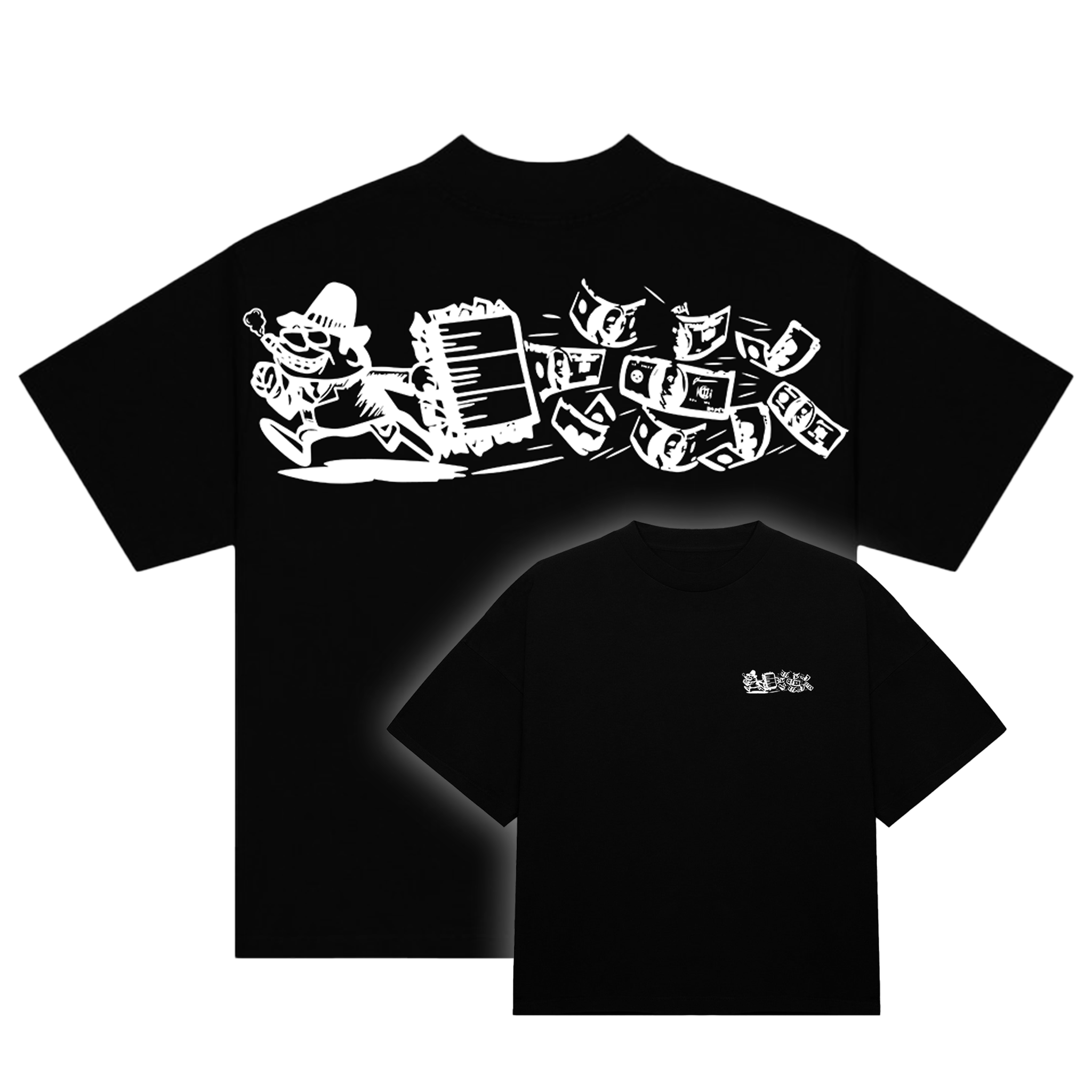 RUNNING MAN ESSENTIAL V3 [BLACK/WHITE]