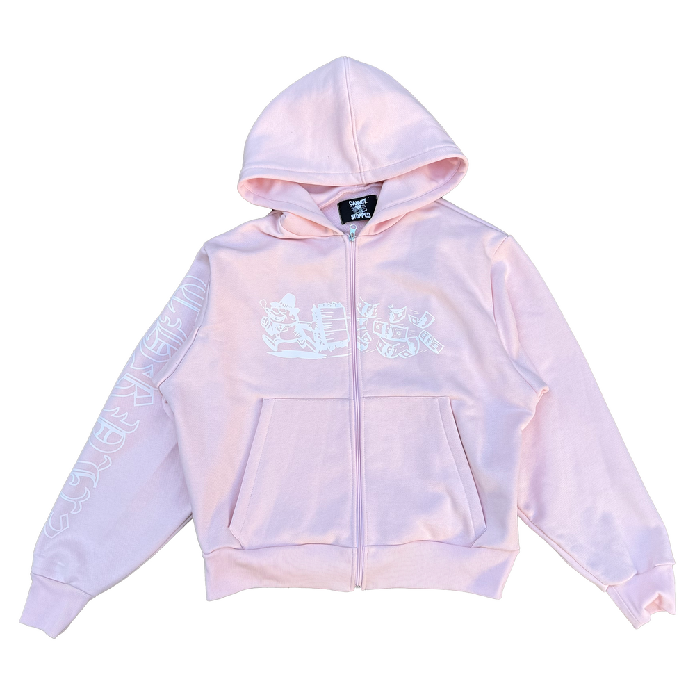 DELUXE ZIP-UP [BABY PINK]