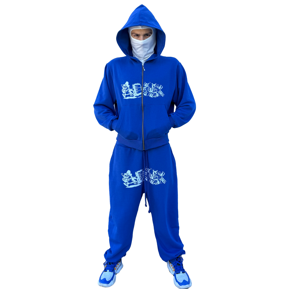 RUNNING MAN ZIP-UP [NAVY BLUE]