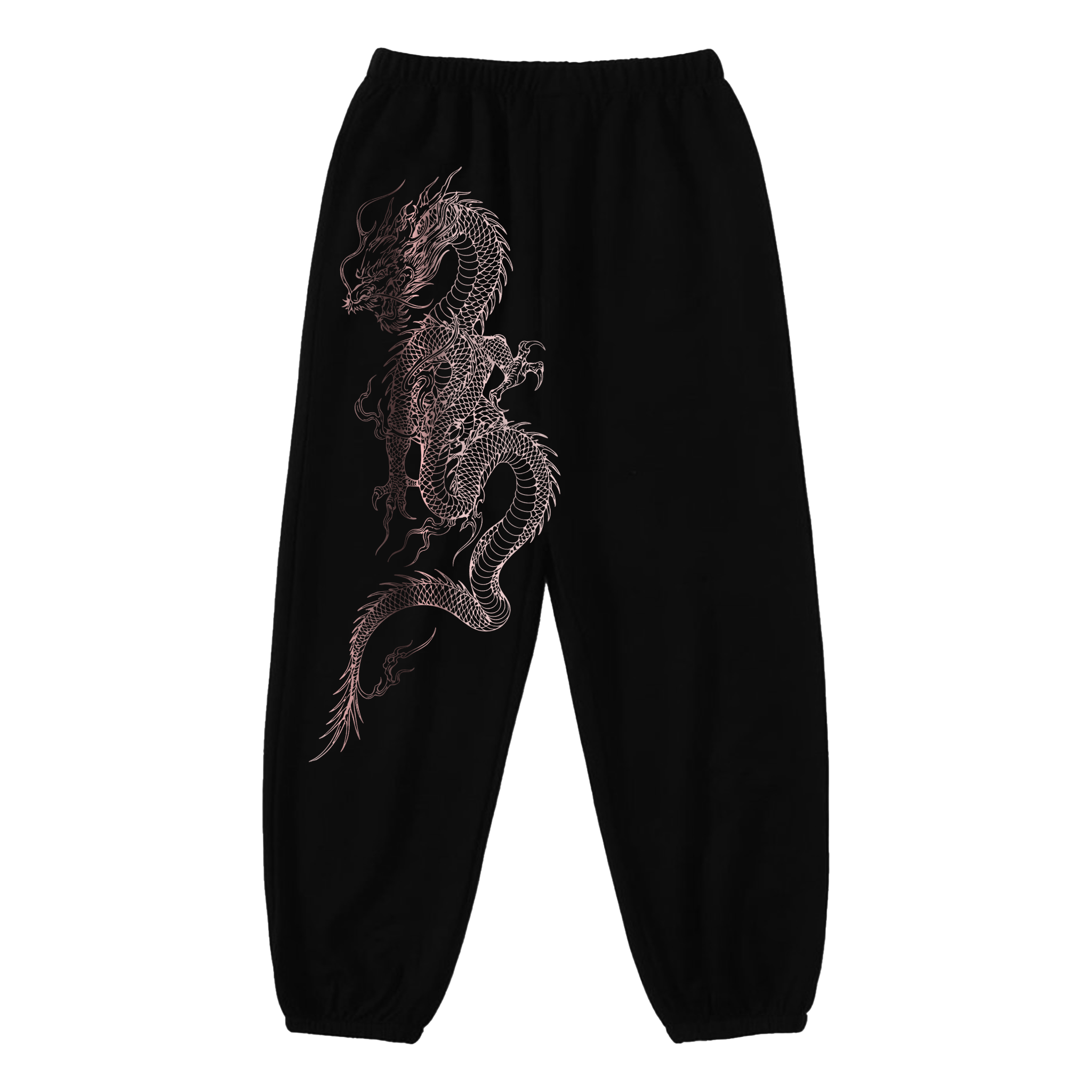 DRAGON SWEATPANTS [ROSE GOLD/BLACK] ONLY 3 MADE