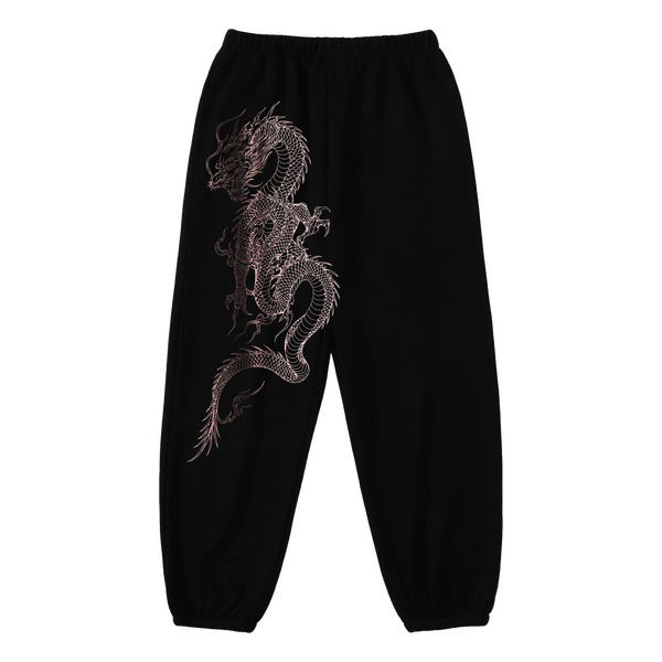 DRAGON SWEATPANTS [ROSE GOLD/BLACK] ONLY 3 MADE