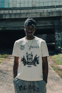 SKULLY CAP [WHITE/BLACK/GREY]