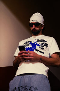 SKULLY CAP [WHITE/BLACK/GREY]