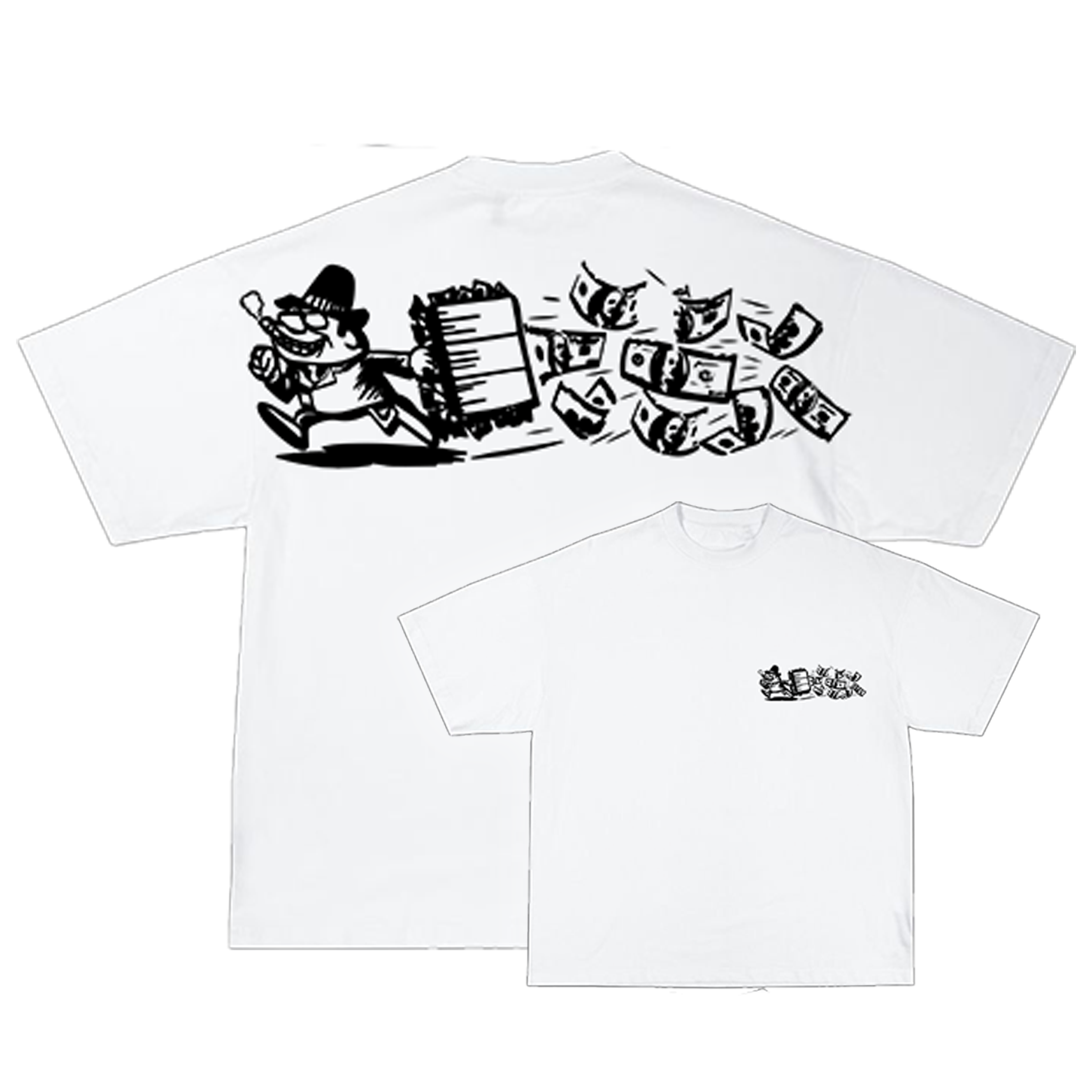 RUNNING MAN ESSENTIAL V3 [BLACK/WHITE]